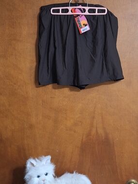 Women’s Black Swim Skirt with Attached Shorts